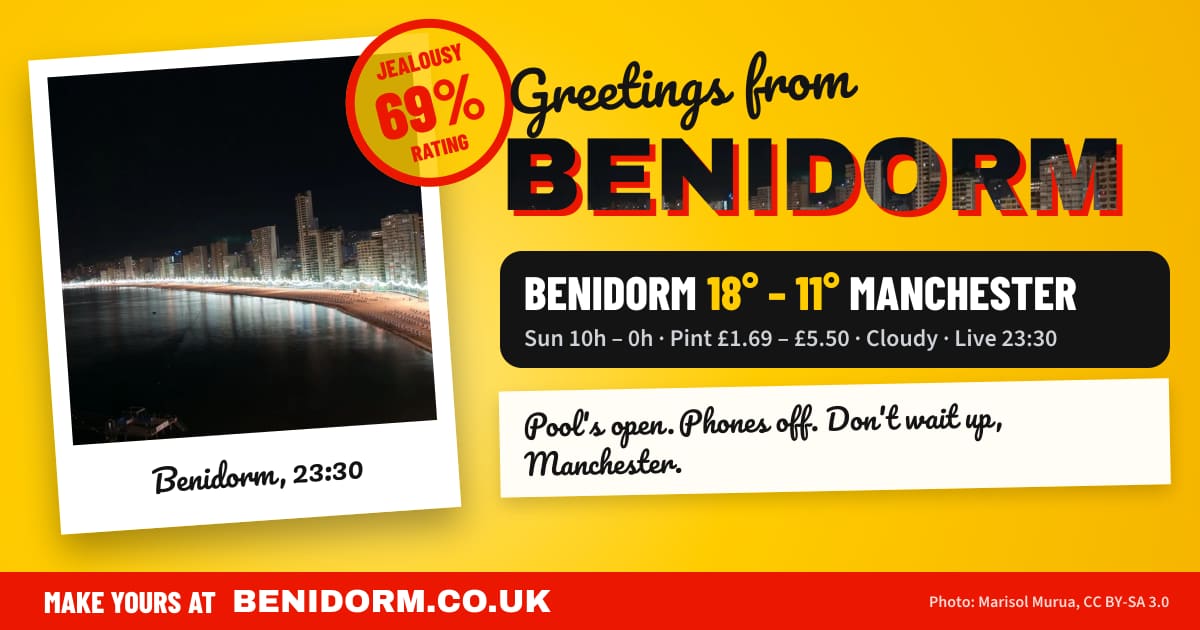 Postcard from Benidorm