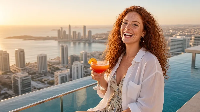 Brenda in Benidorm (rooftop infinity pool).