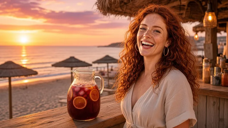 Brenda in Benidorm (chiringuito sunset).