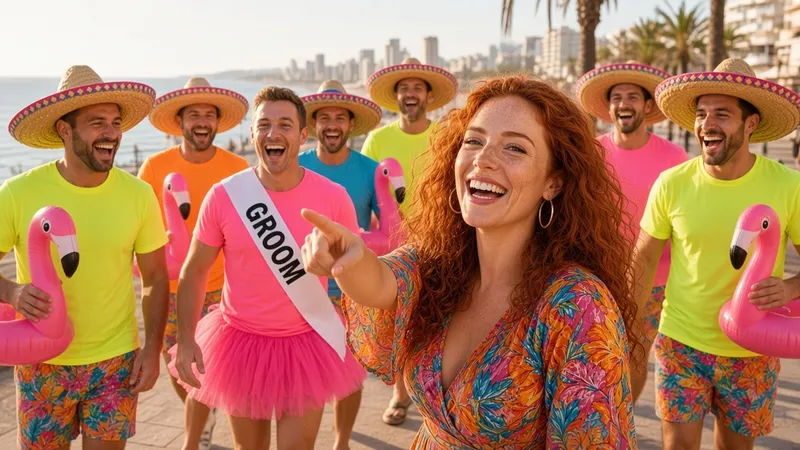 Brenda in Benidorm (stag do).