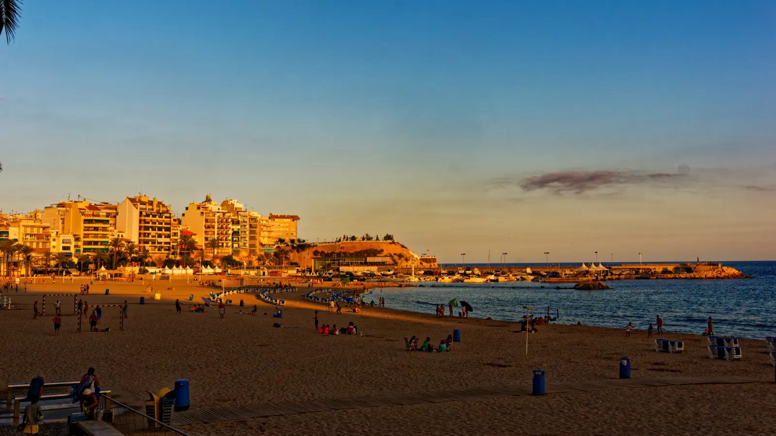 Benidorm towers at golden hour