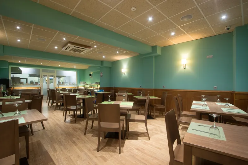 Hotel Olympia: Restaurant, Restaurant tables