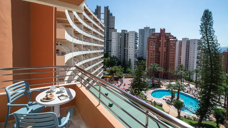 Benidorm East: Balcony, Balcony over the gardens