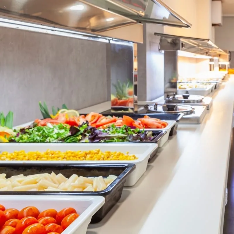 Brisa: Buffet, Buffet counter with salads and cold dishes