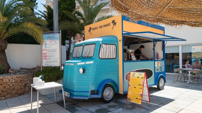 Hotel Regente: Snack van, Snack van on the terrace
