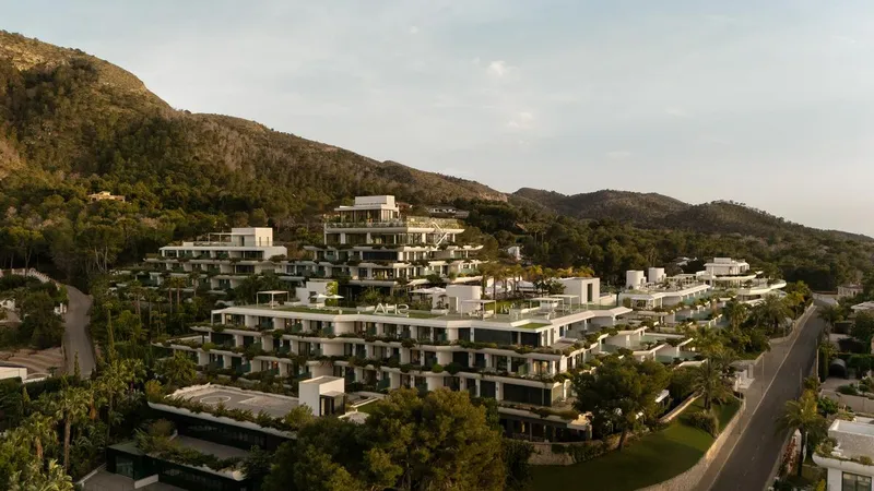 SHA: The resort, Terraced buildings set on a wooded hillside