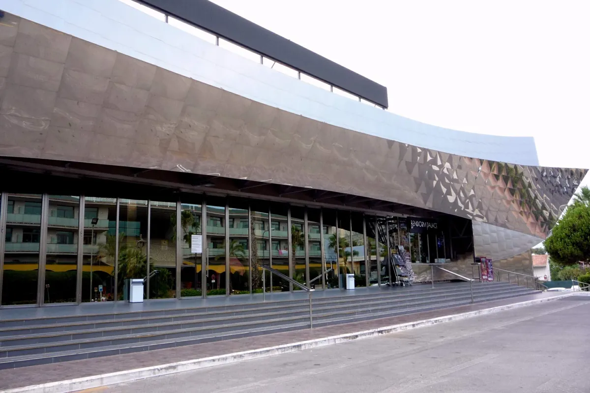 Benidorm Palace on Avenida Severo Ochoa; the Pink House studio was across the road
