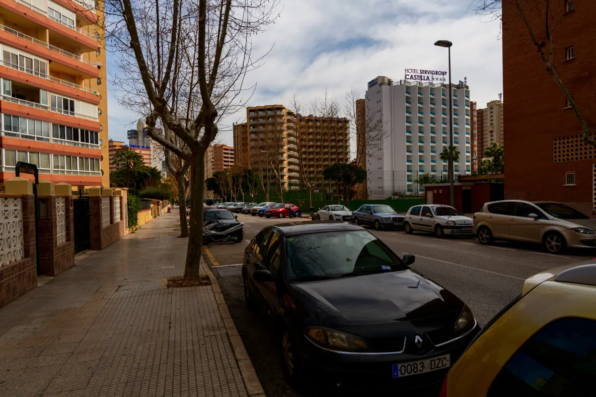 Avenida de Europa, Benidorm, at its quieter upper end