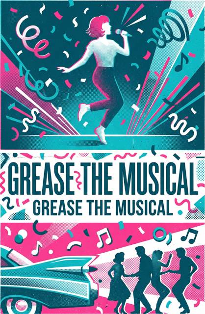 Grease the Musical flyer