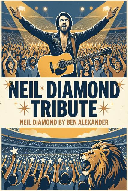 Neil Diamond by Ben Alexander flyer
