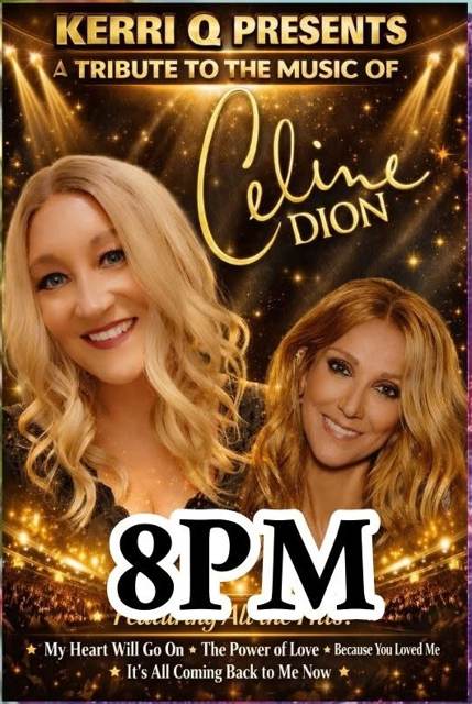 Celine Dion by Kerry Q: the act's own poster, Tommys Bar