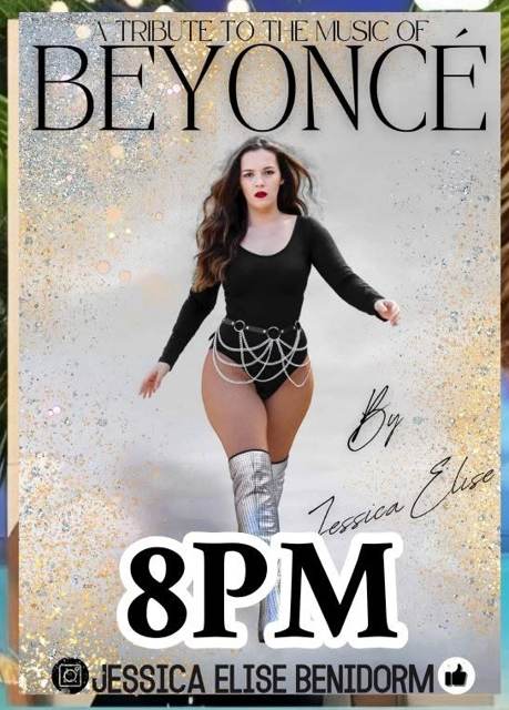 Beyonce Tribute by Jessica: the act's own poster, Tropical Bar