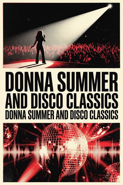 Donna Summer and disco classics flyer