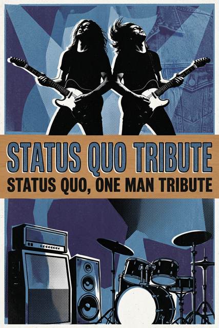 Status Quo, one man tribute flyer