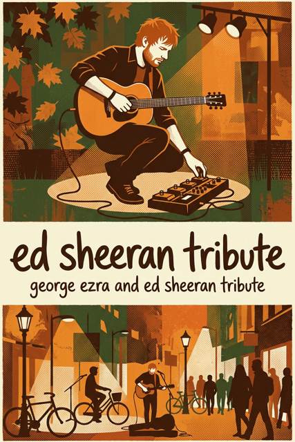 George Ezra and Ed Sheeran Tribute flyer