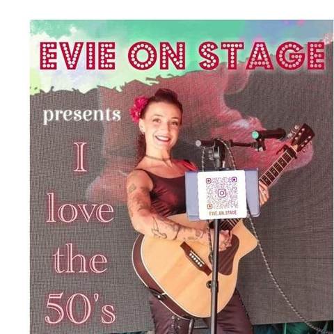 Evie on Stage flyer