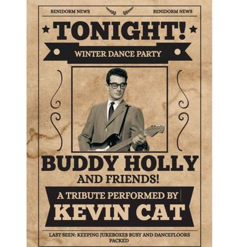 Buddy Holly by Kevin the Cat flyer